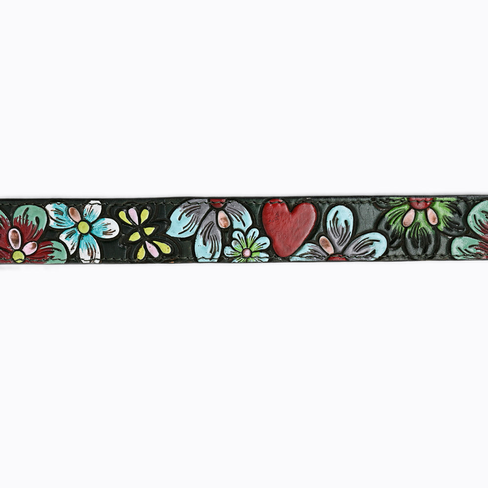 American Darling ADBLF125-L Beautifully Hand Tooled Genuine American Leather Belt Men and  Women