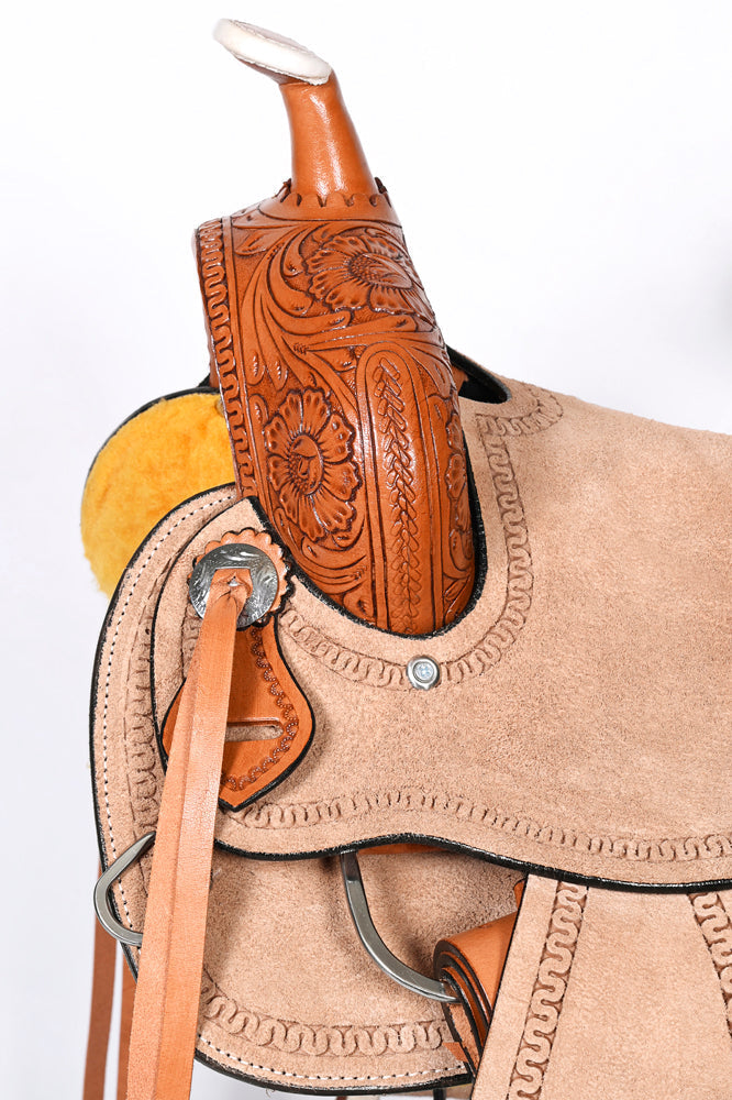 Comfytack Kids Youth Children Miniature Pony Saddle Leather Trail Western Tack
