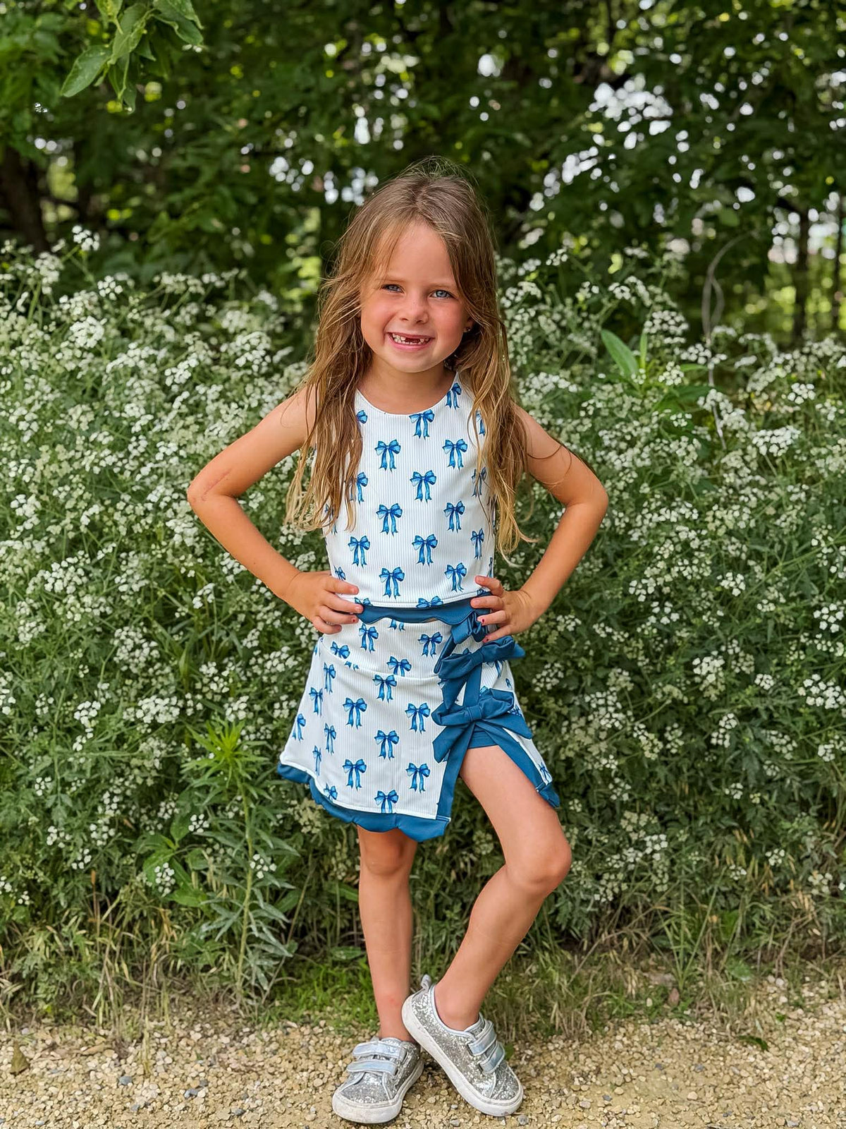 Mommy & Me Royal Ribbon Athletic Set