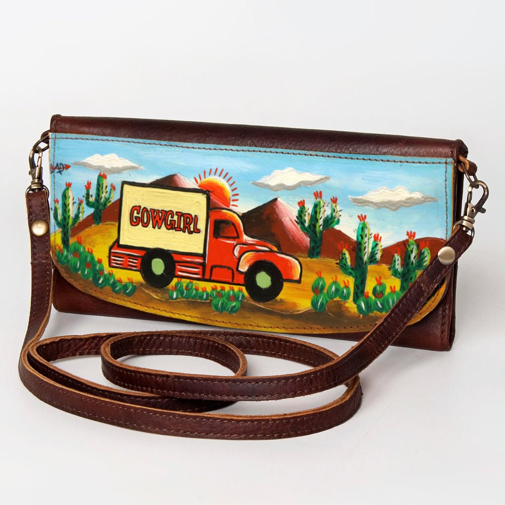 American Darling Wallet Genuine Leather Women Bag Western Handbag Purse