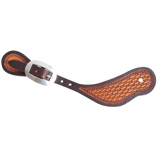Martin Saddlery Spur Strap Cowboy Natural Basketweave