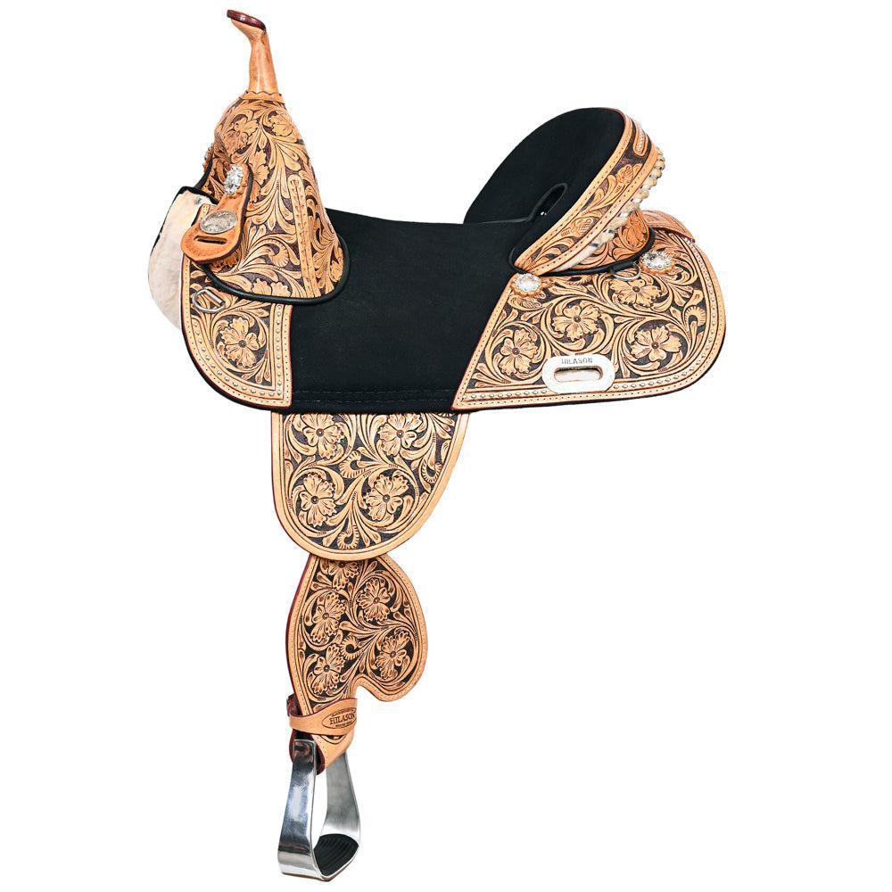 Premium Treeless Western Trail Saddle For Professional Barrel Racing Enthusiasts