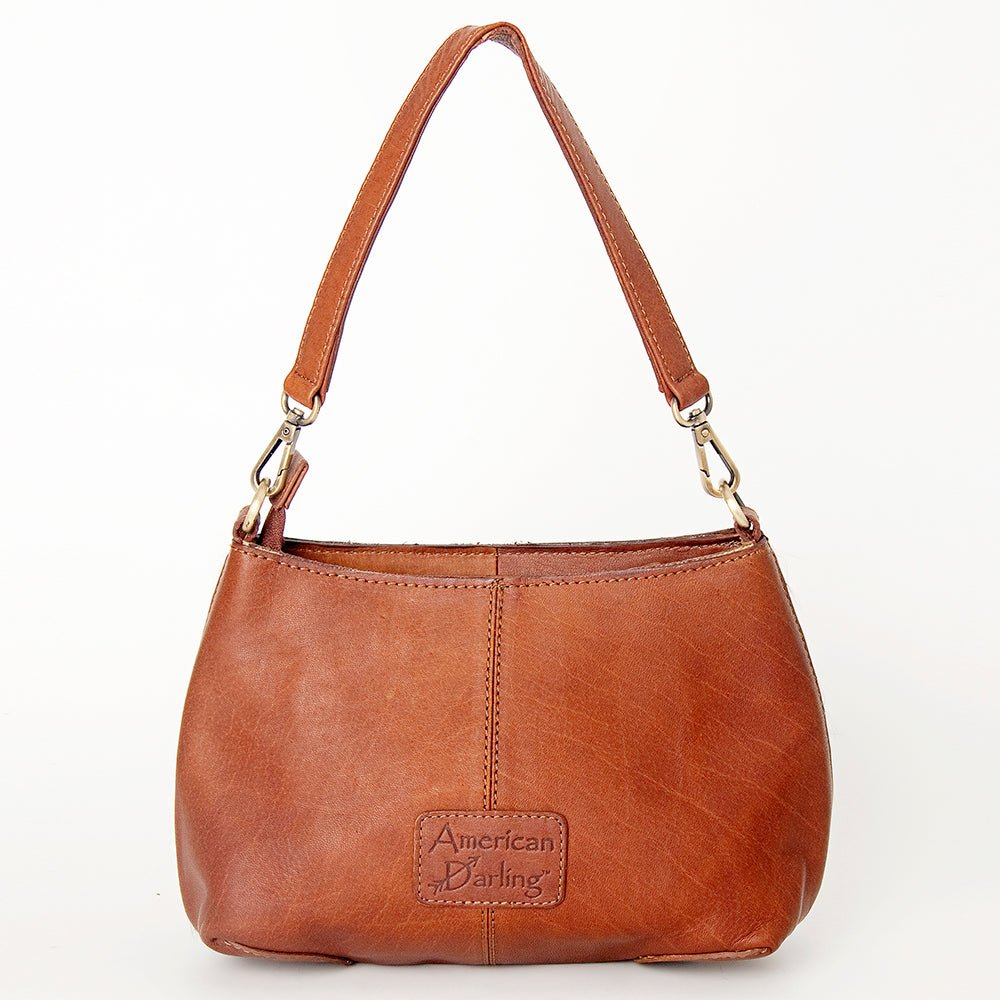 American Darling Hobo Hand Tooled Hair On Genuine Leather Women Bag Western Handbag Purse