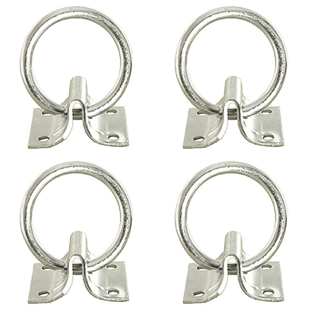 HILASON 2" Cross Tie Ring 2mm Sheet Zinc Plated Block Tie Ring for Horses