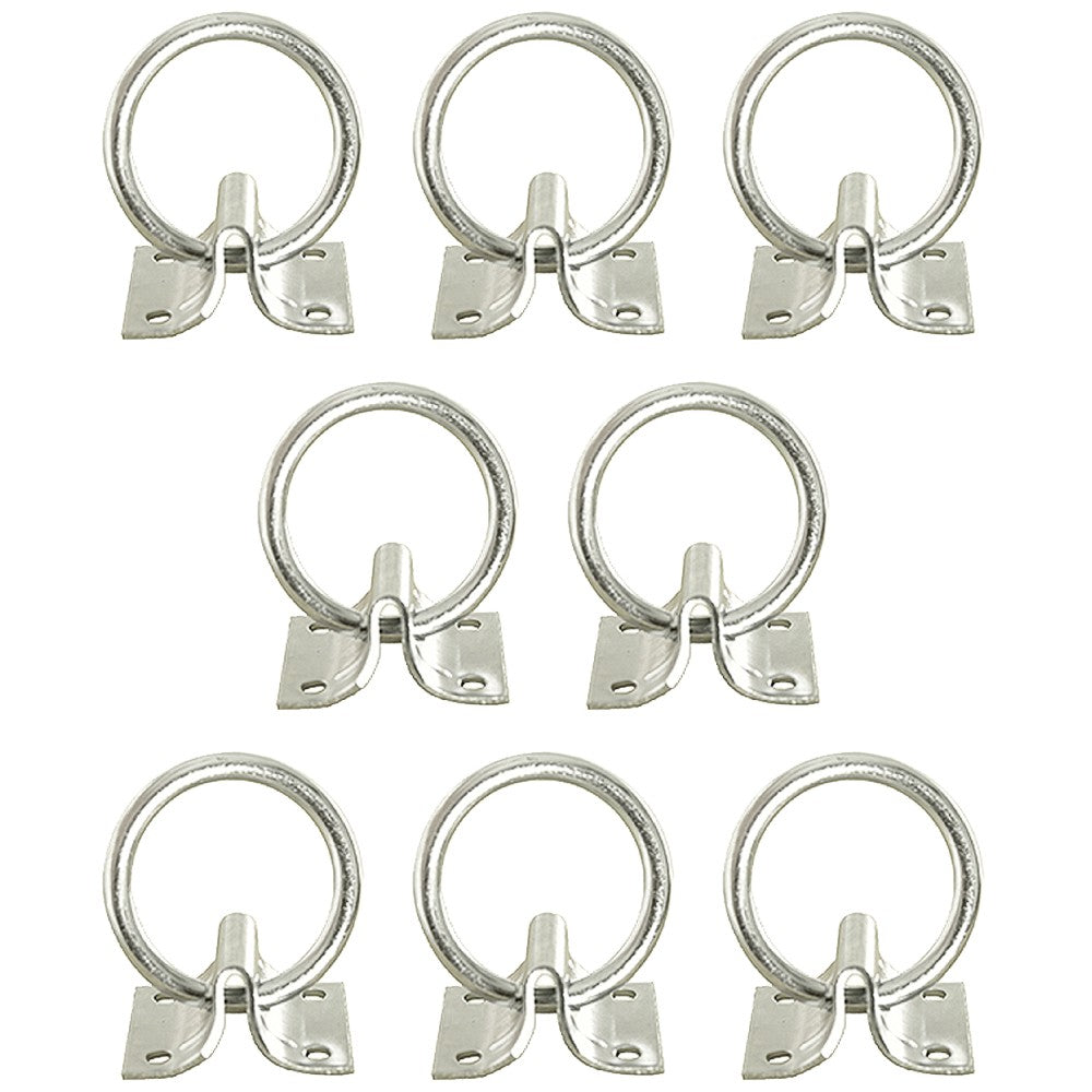 HILASON 2" Cross Tie Ring 2mm Sheet Zinc Plated Block Tie Ring for Horses