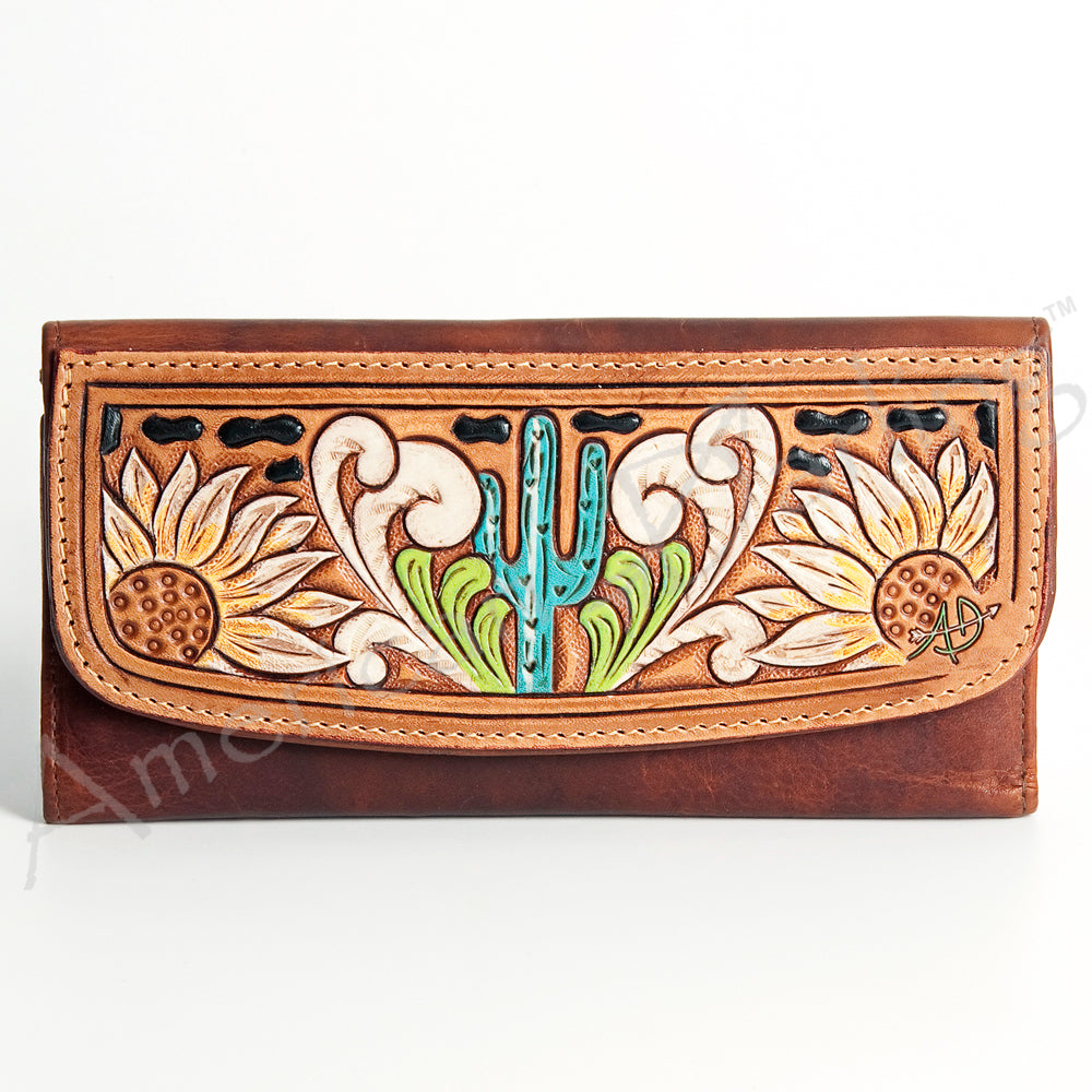 Hand Tooled Hand Painted Genuine Leather women bag western handbag purse