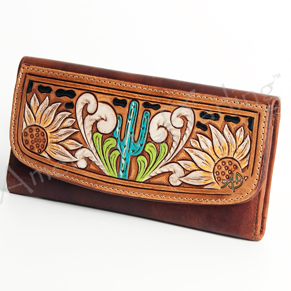 Hand Tooled Hand Painted Genuine Leather women bag western handbag purse