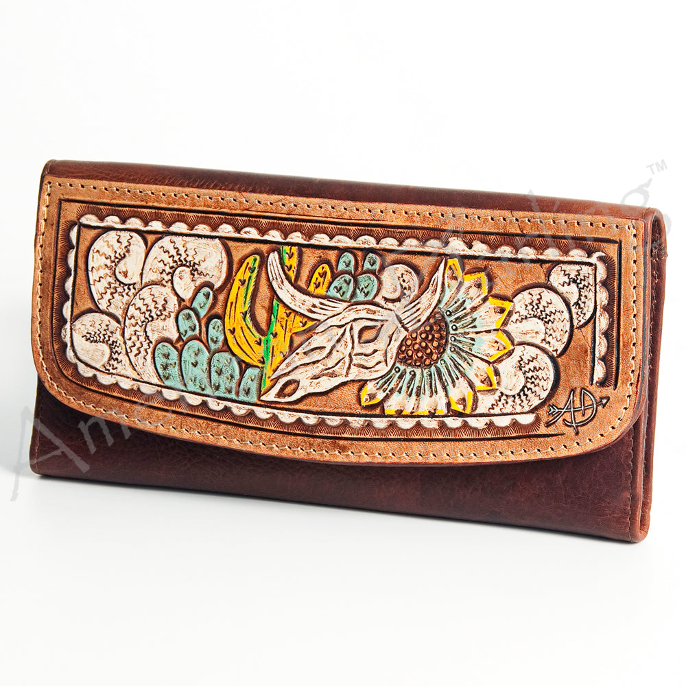 Hand Tooled Hand Painted Genuine Leather women bag western handbag purse