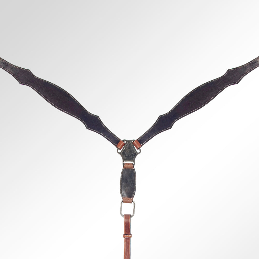 AMERICAN DARLING Western Horse Headstall Breast Collar Set American Leather