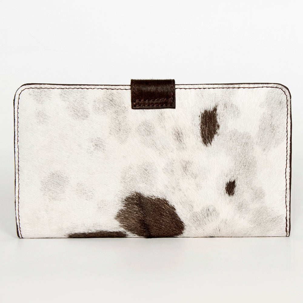 American Darling ADBGZ397 Wallet Hand Tooled Hair On Genuine Leather Women Bag Western Handbag Purse