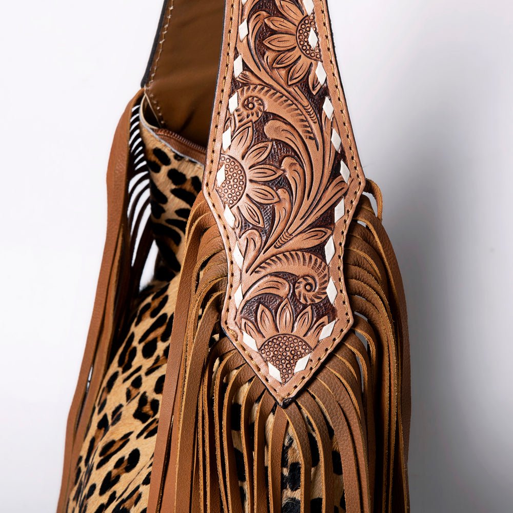 American Darling Hobo Hair On Genuine Leather Women Bag Western Handbag Purse