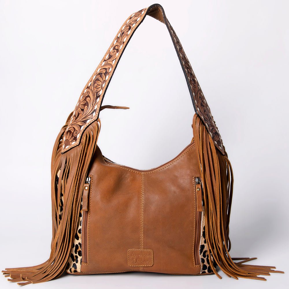 American Darling Hobo Hair On Genuine Leather Women Bag Western Handbag Purse