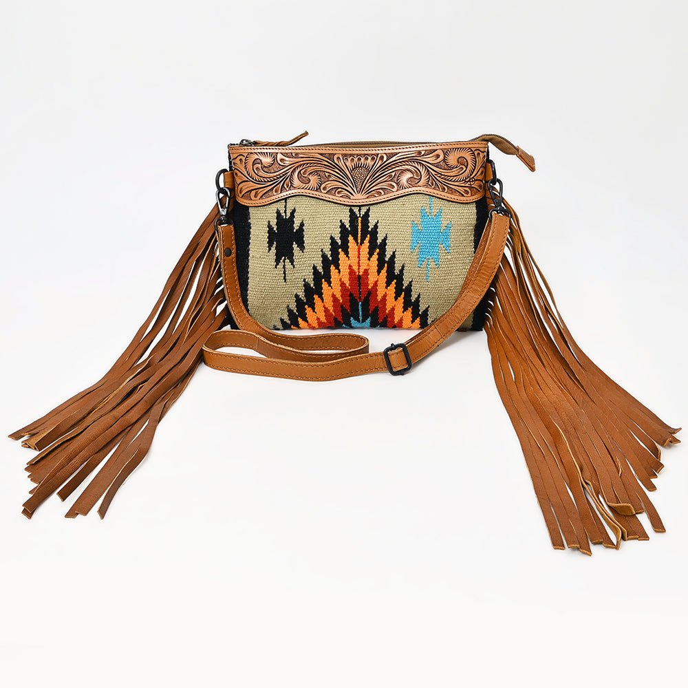 American Darling Cross Body Hand Tooled Saddle Blanket Genuine Leather Women Bag Western Handbag Purse