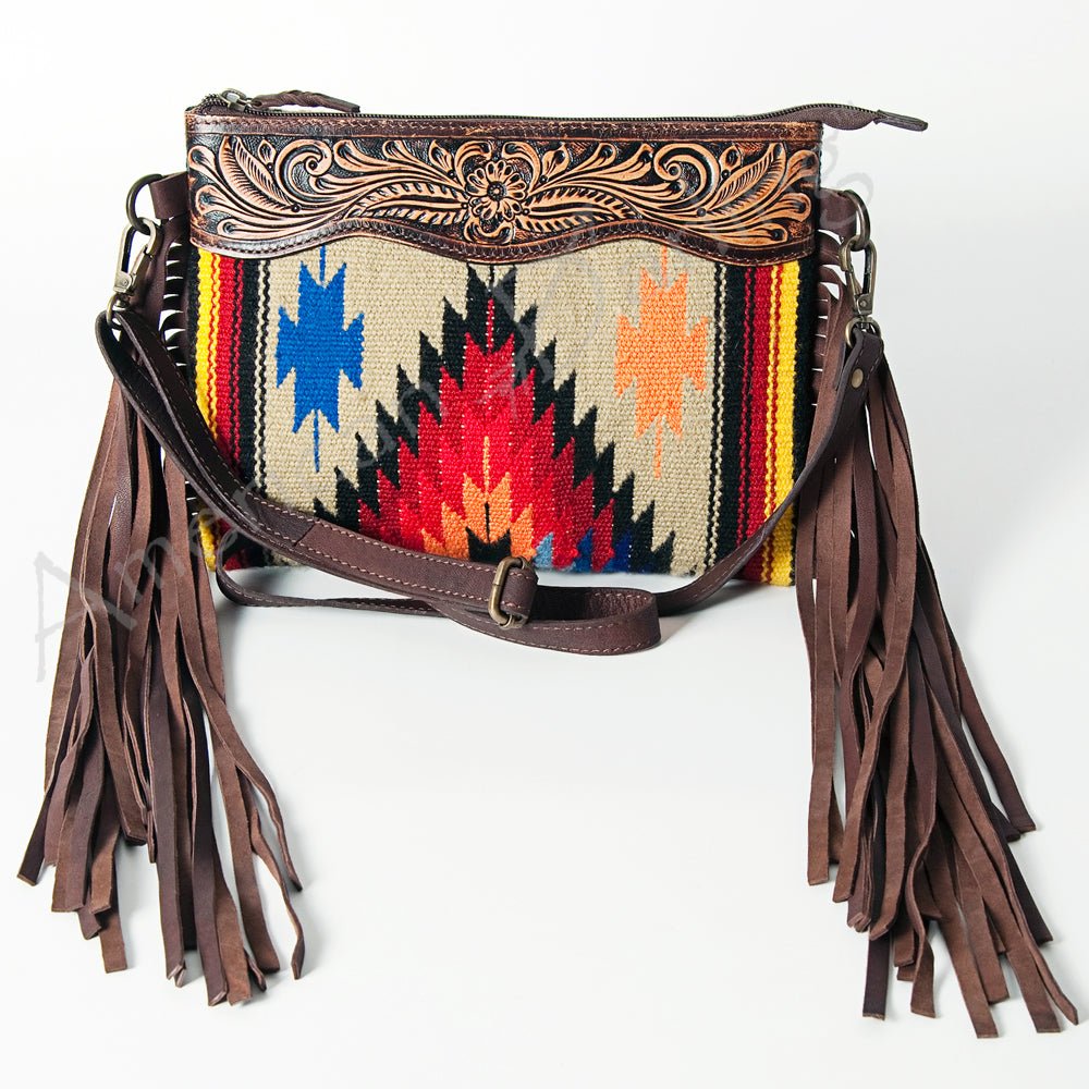 American Darling Cross Body Hand Tooled Saddle Blanket Genuine Leather Women Bag Western Handbag Purse