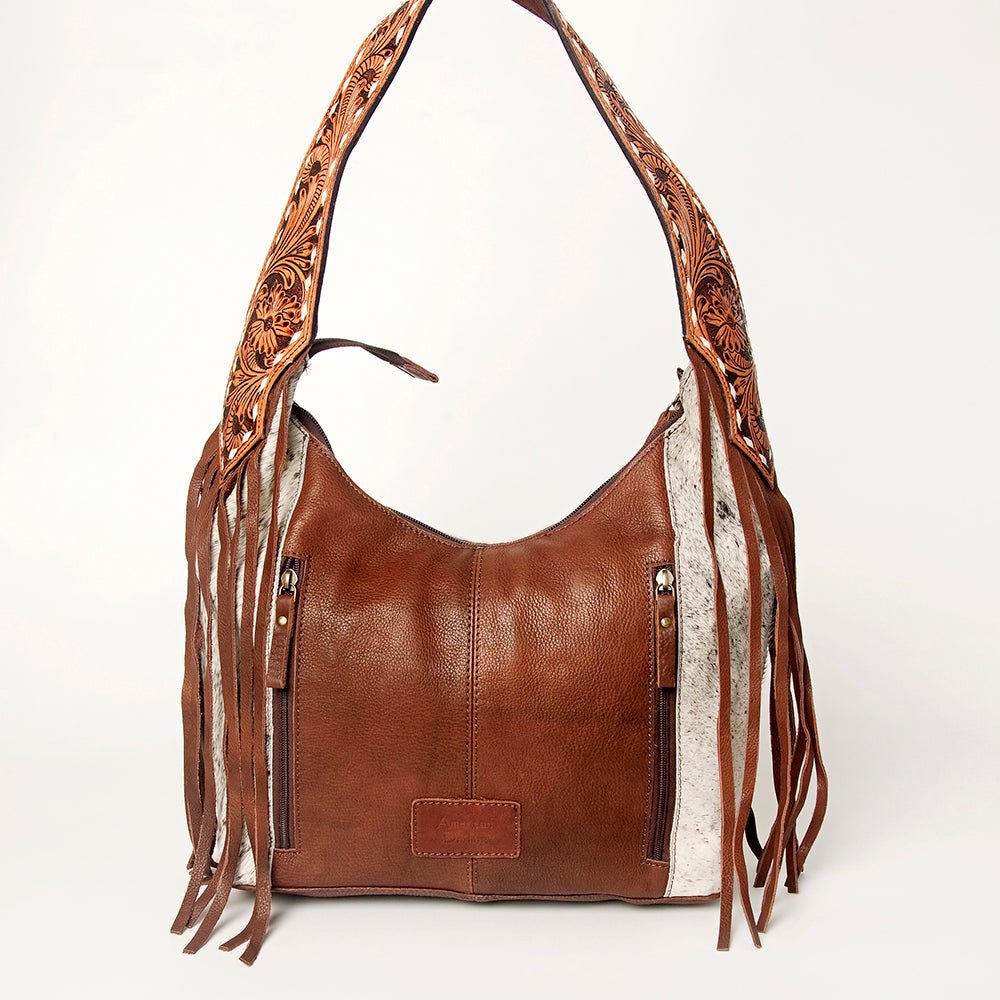 American Darling Hobo Hair On Genuine Leather Women Bag Western Handbag Purse