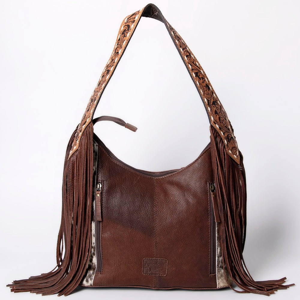 American Darling Hobo Hair On Genuine Leather Women Bag Western Handbag Purse