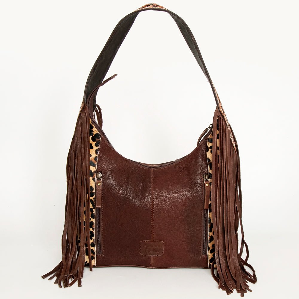 American Darling Hobo Hair On Genuine Leather Women Bag Western Handbag Purse