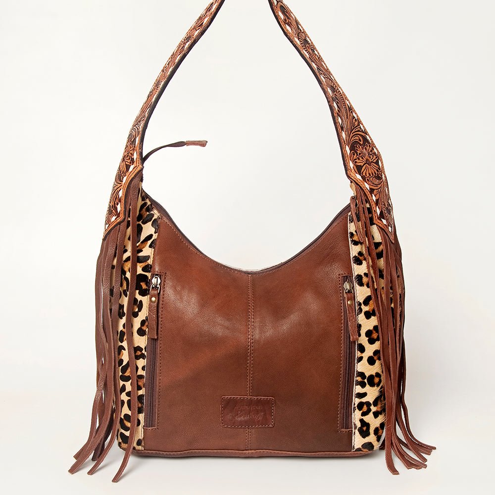 American Darling Hobo Hair On Genuine Leather Women Bag Western Handbag Purse