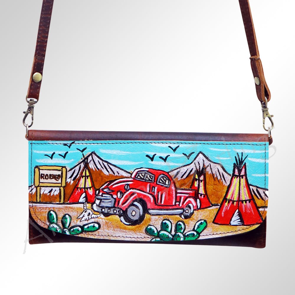 American Darling Wallet Genuine Leather Women Bag Western Handbag Purse