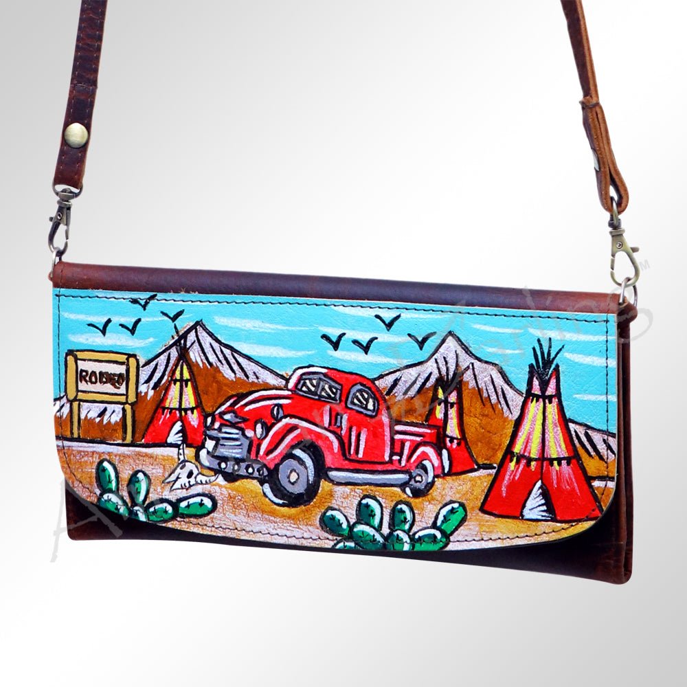 American Darling Wallet Genuine Leather Women Bag Western Handbag Purse