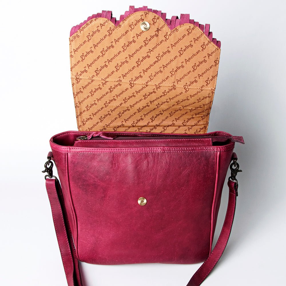 American Darling Cross Body I Hand Tooled Genuine Leather Women Bag Western Handbag Purse