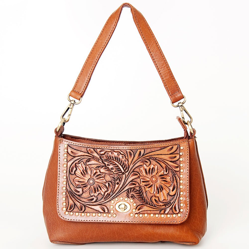 American Darling Hobo Hand Tooled Hair On Genuine Leather Women Bag Western Handbag Purse