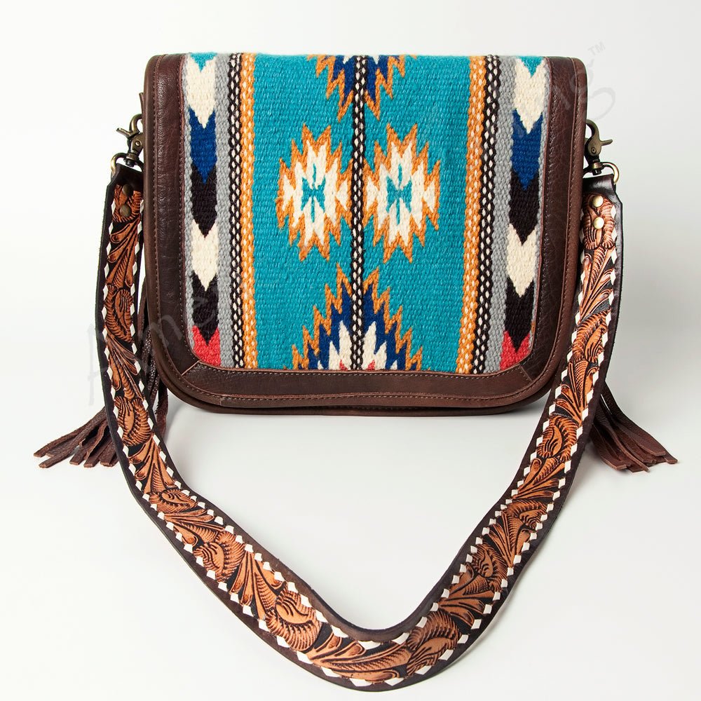 American Darling Cross Body Saddle Blanket Genuine Leather women bag western handbag purse