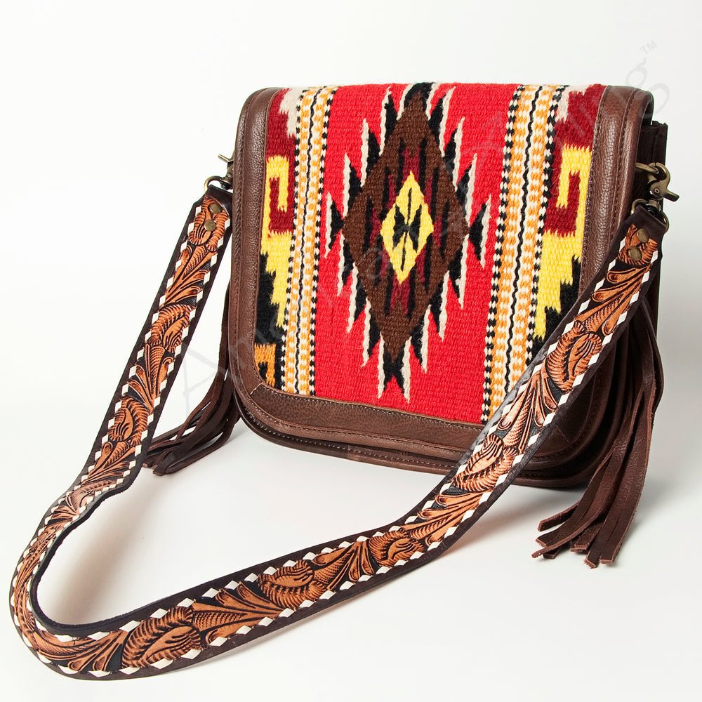 American Darling Cross Body Saddle Blanket Genuine Leather women bag western handbag purse