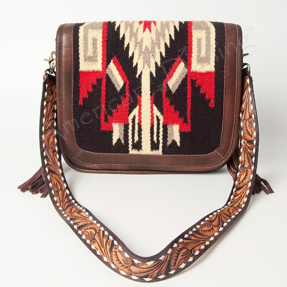 American Darling Cross Body Saddle Blanket Genuine Leather women bag western handbag purse