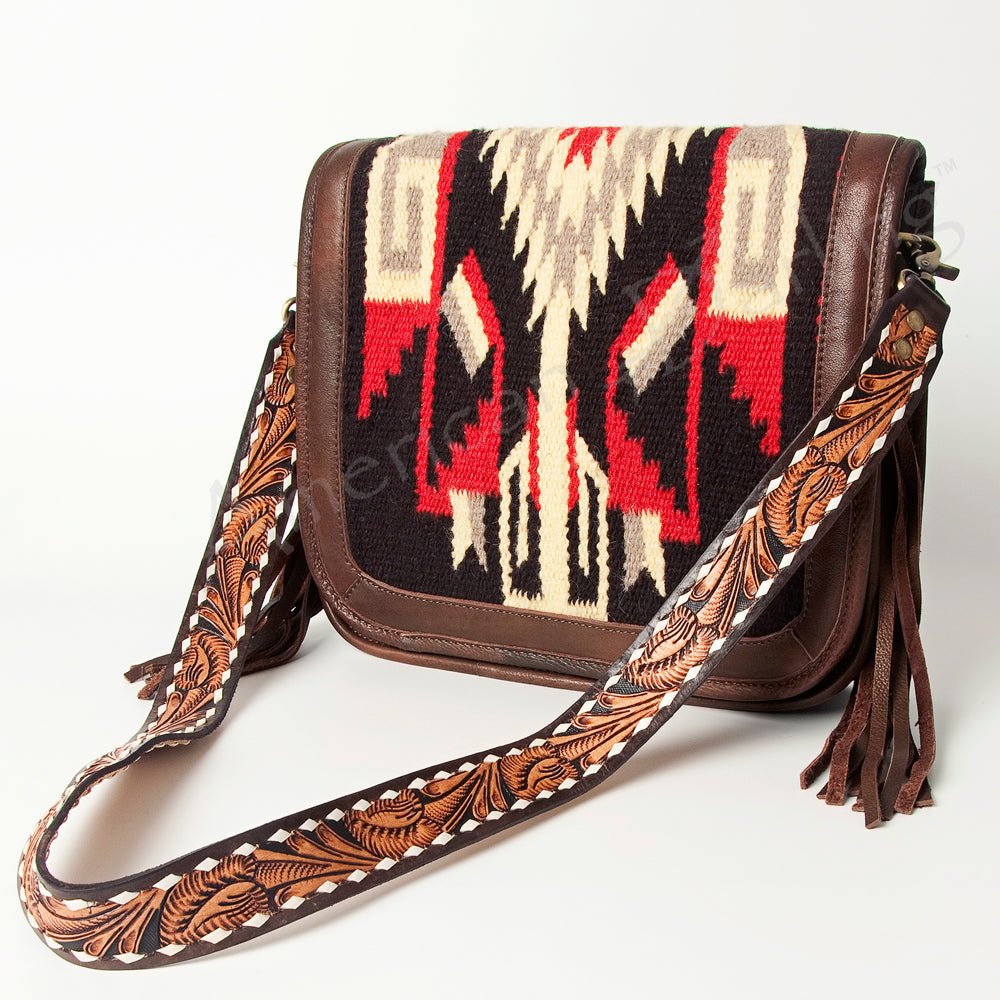 American Darling Cross Body Saddle Blanket Genuine Leather women bag western handbag purse