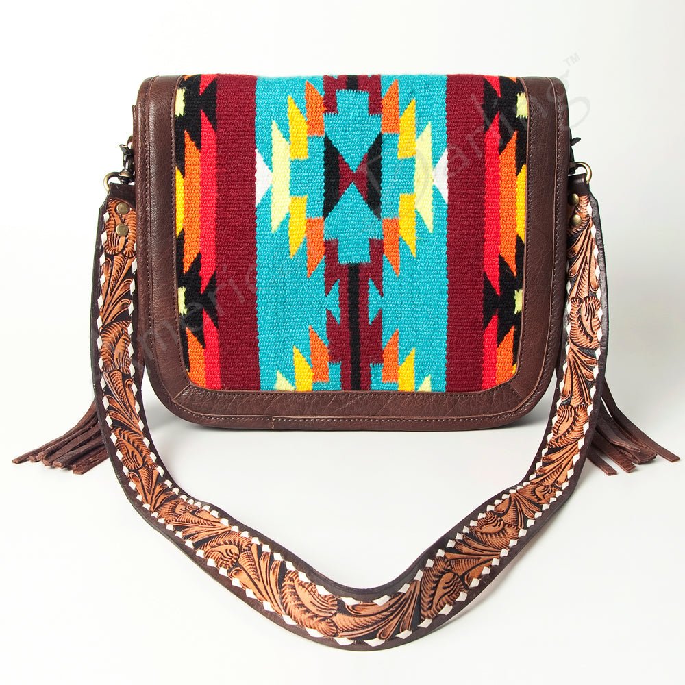 American Darling Cross Body Saddle Blanket Genuine Leather women bag western handbag purse