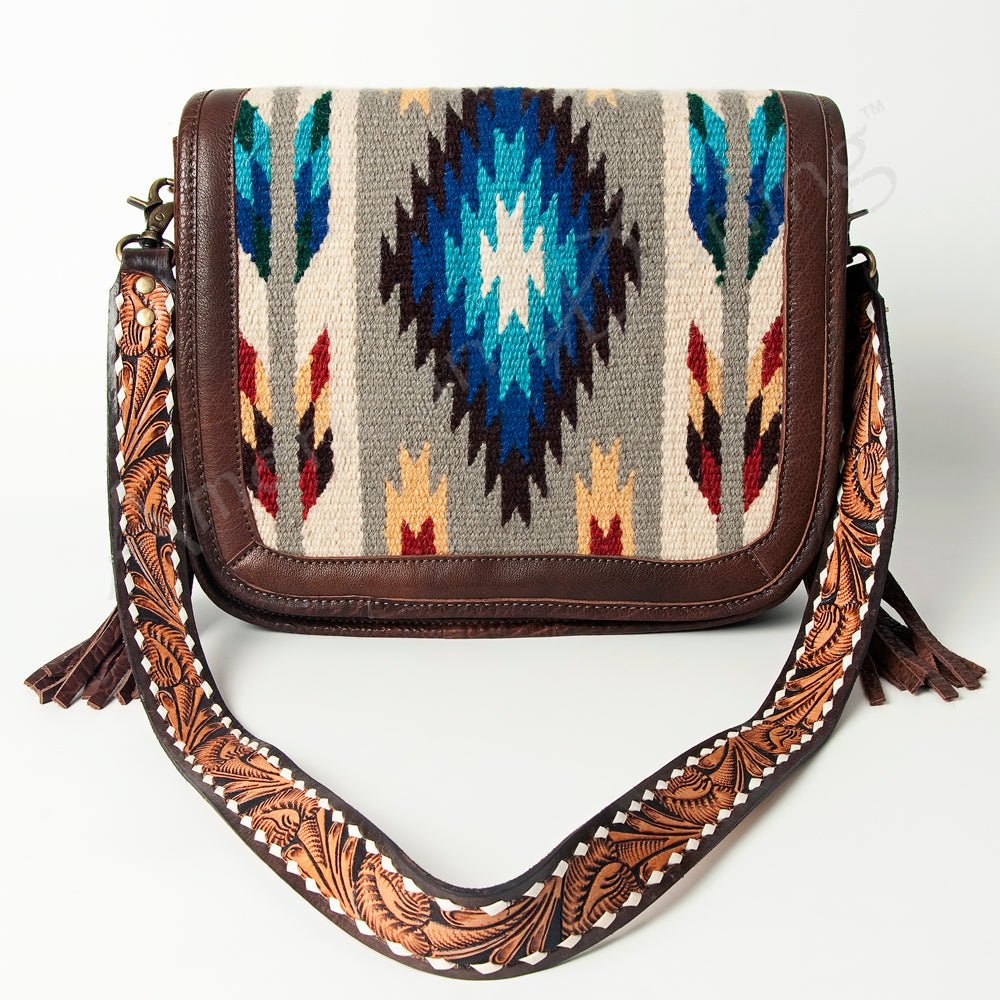 American Darling Cross Body Saddle Blanket Genuine Leather women bag western handbag purse
