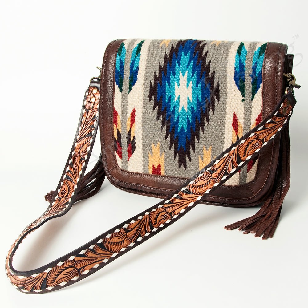 American Darling Cross Body Saddle Blanket Genuine Leather women bag western handbag purse