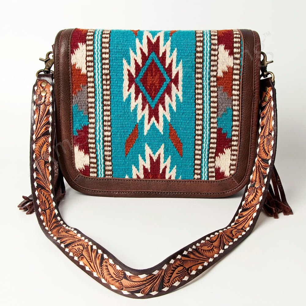American Darling Cross Body Saddle Blanket Genuine Leather women bag western handbag purse