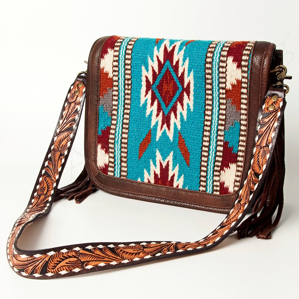 American Darling Cross Body Saddle Blanket Genuine Leather women bag western handbag purse