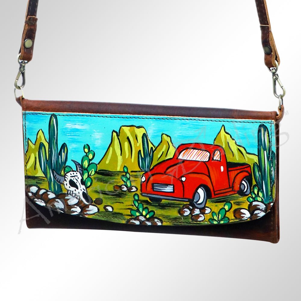 American Darling Wallet Genuine Leather Women Bag Western Handbag Purse