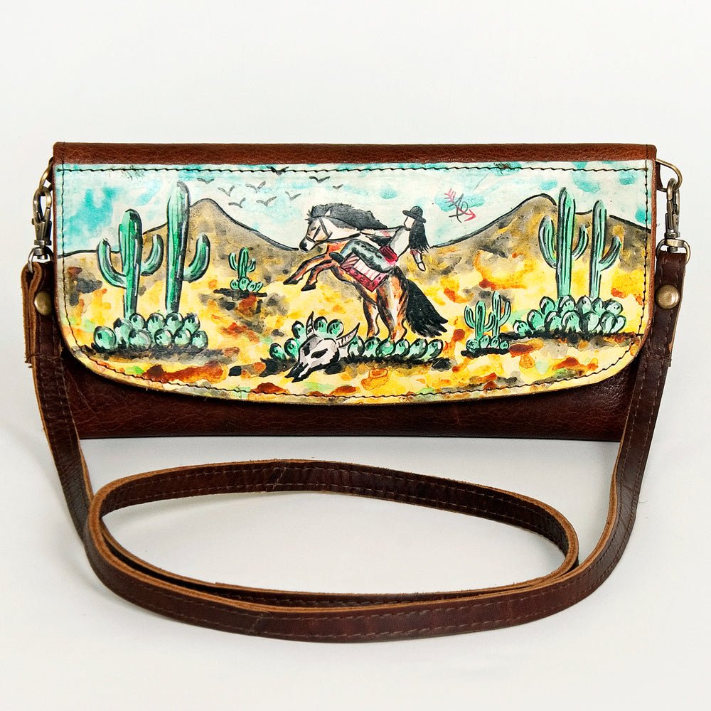 American Darling Wallet Genuine Leather Women Bag Western Handbag Purse