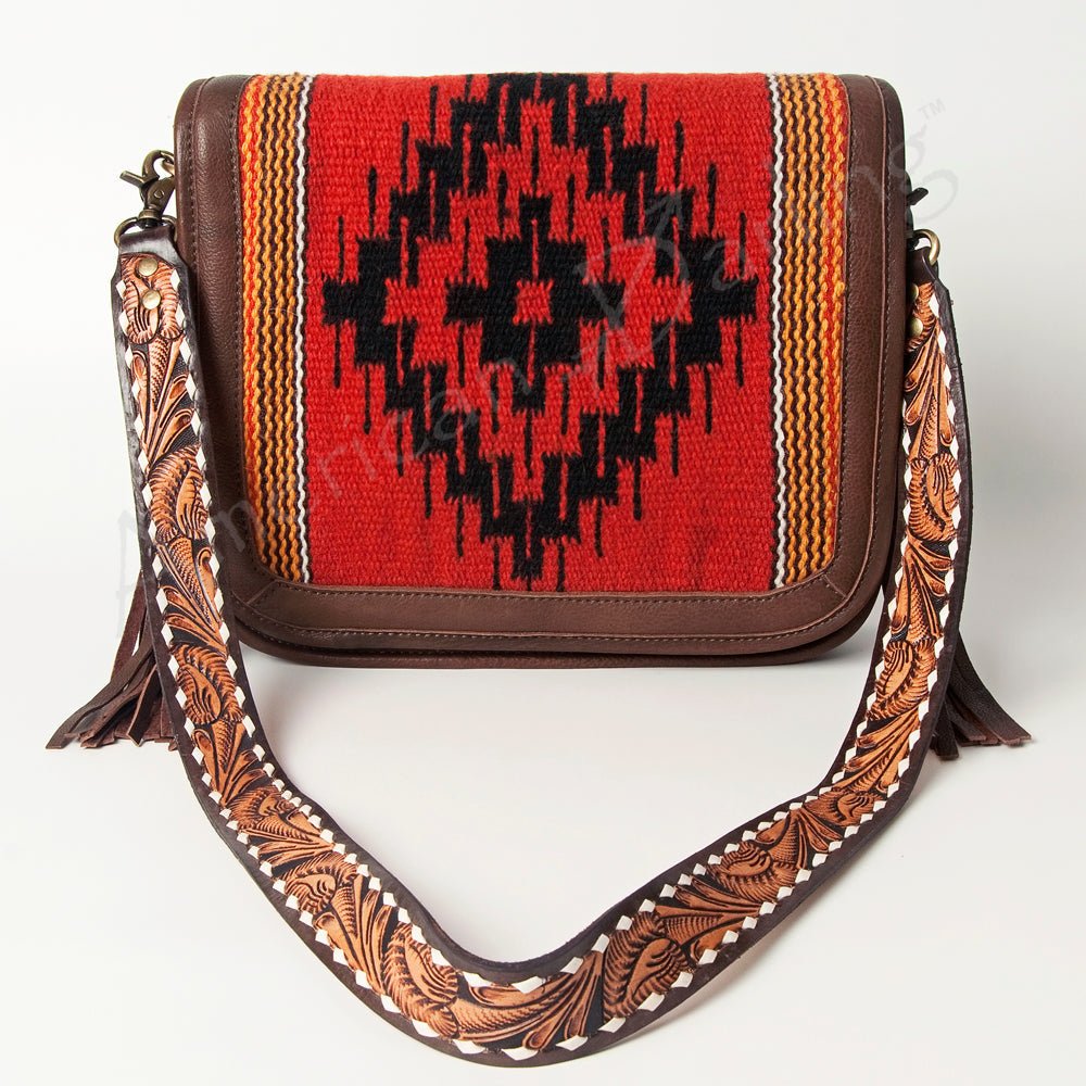 American Darling Cross Body Saddle Blanket Genuine Leather women bag western handbag purse