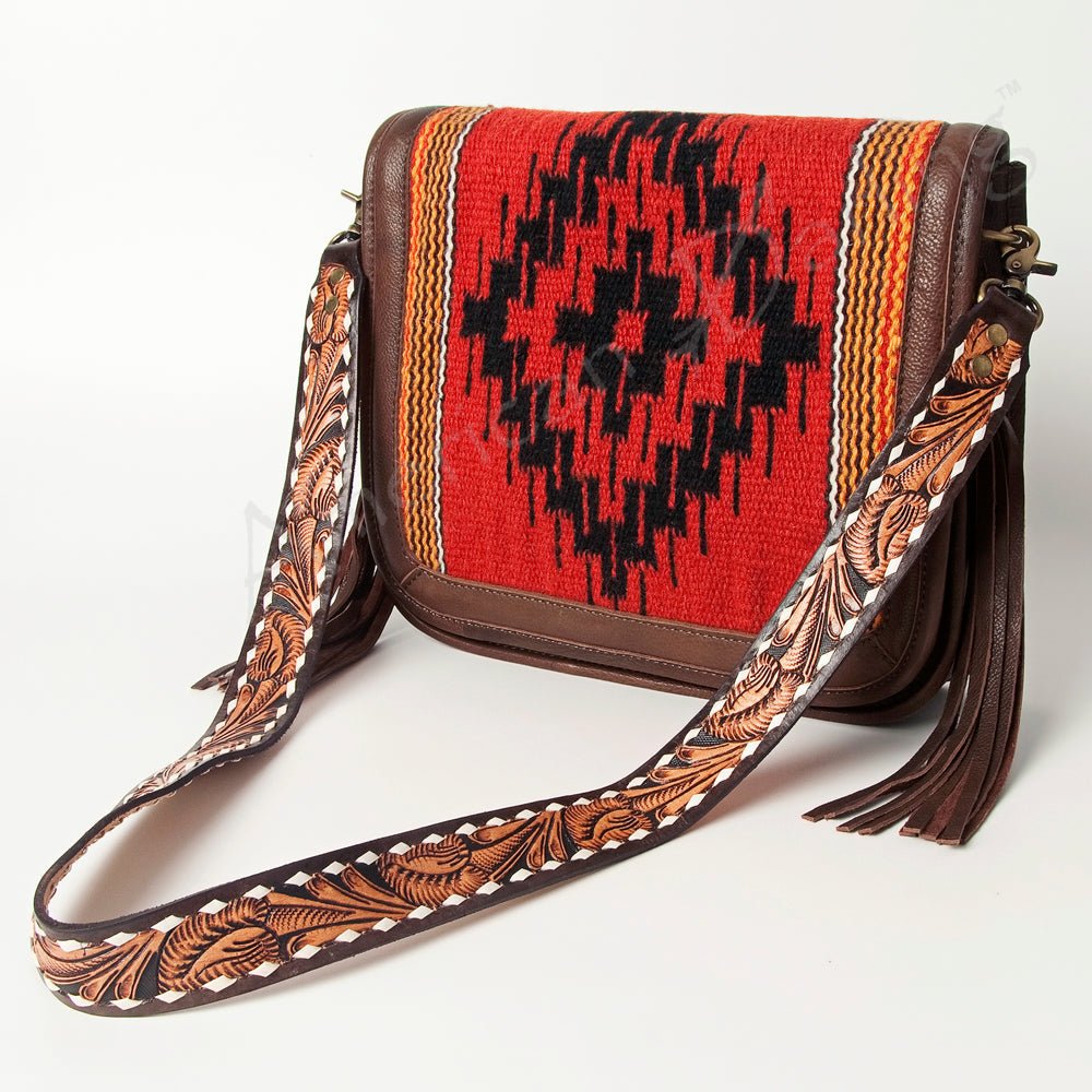 American Darling Cross Body Saddle Blanket Genuine Leather women bag western handbag purse