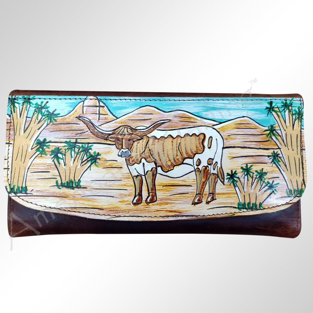 American Darling Wallet Genuine Leather Women Bag Western Handbag Purse