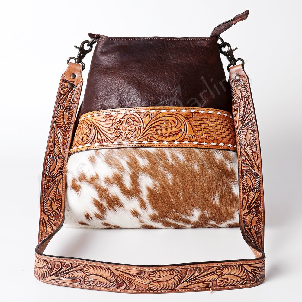 American Darling Signature Crossbody Hand Tooled Saddle Blanket Genuine Leather Women Bag Western Handbag Purse