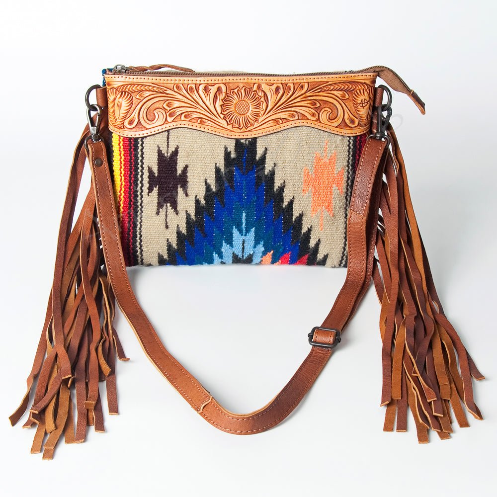 American Darling Cross Body Hand Tooled Saddle Blanket Genuine Leather Women Bag Western Handbag Purse