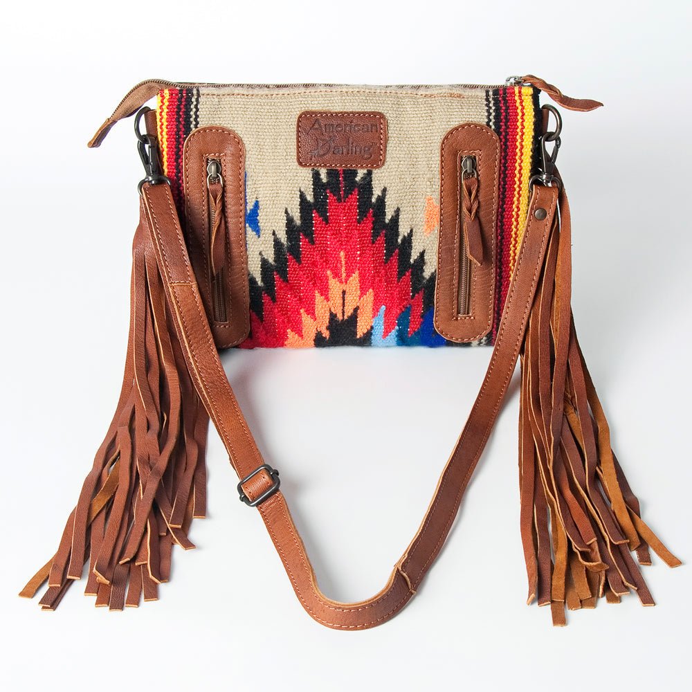 American Darling Cross Body Hand Tooled Saddle Blanket Genuine Leather Women Bag Western Handbag Purse