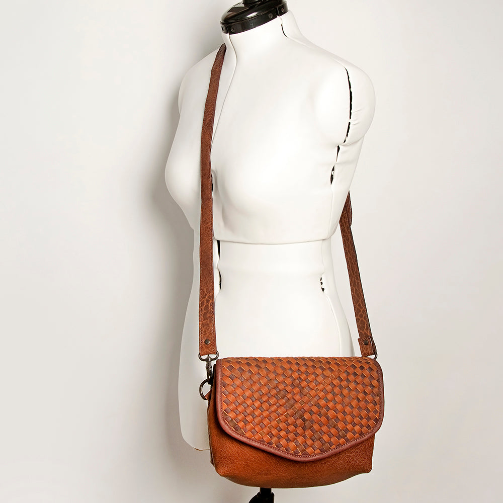 Women's Genuine Leather Crossbody Western Handbag