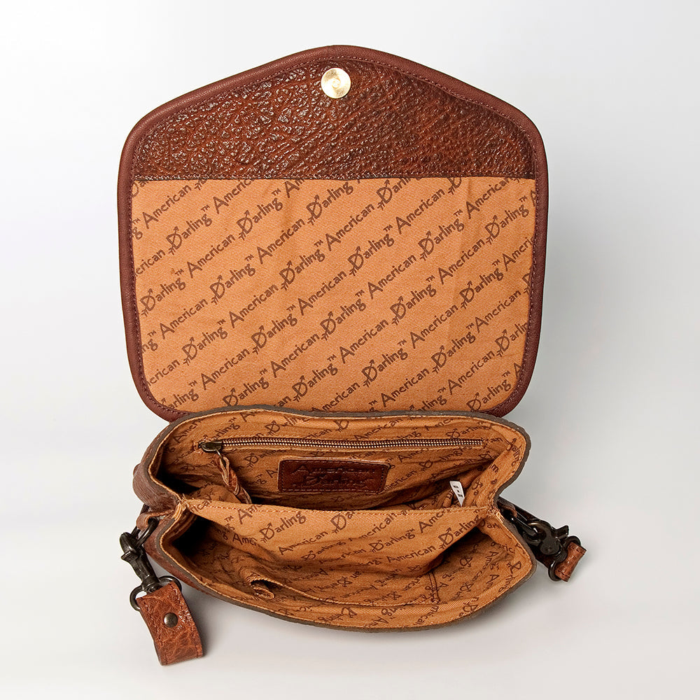 Women's Genuine Leather Crossbody Western Handbag