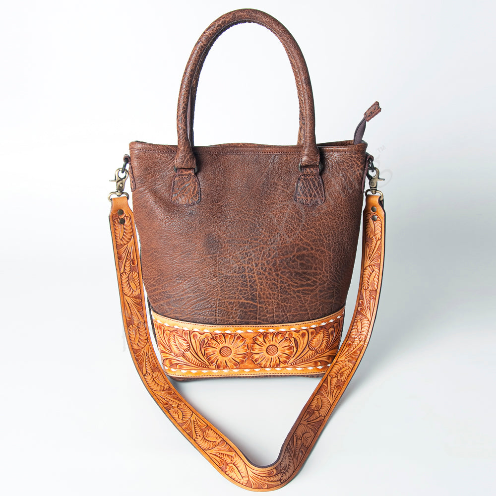 American Darling ADBGZ276A Tote Hand Tooled Genuine Leather women bag western handbag purse