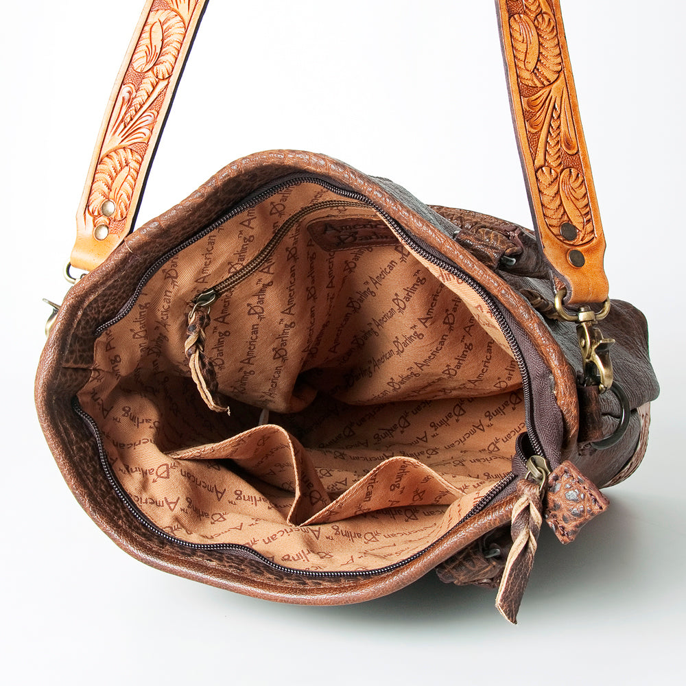 American Darling ADBGZ276A Tote Hand Tooled Genuine Leather women bag western handbag purse