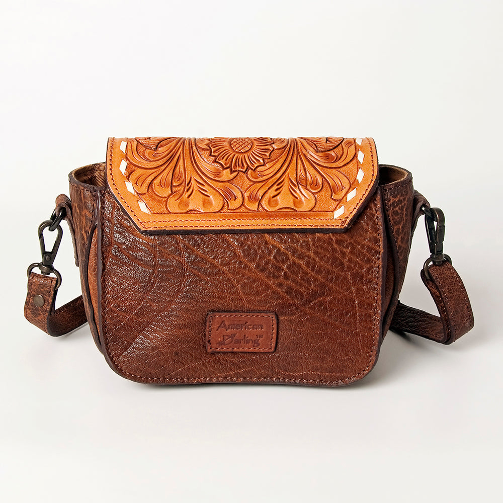 American Darling ADBGZ449A Crossbody Hand Tooled Genuine Leather Women Bag Western Handbag Purse
