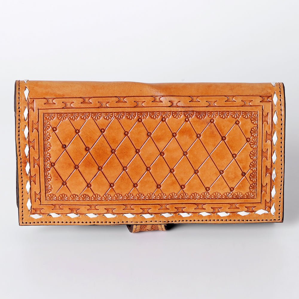 American Darling Wallet Hand Tooled Genuine Leather Women Bag Western Handbag Purse