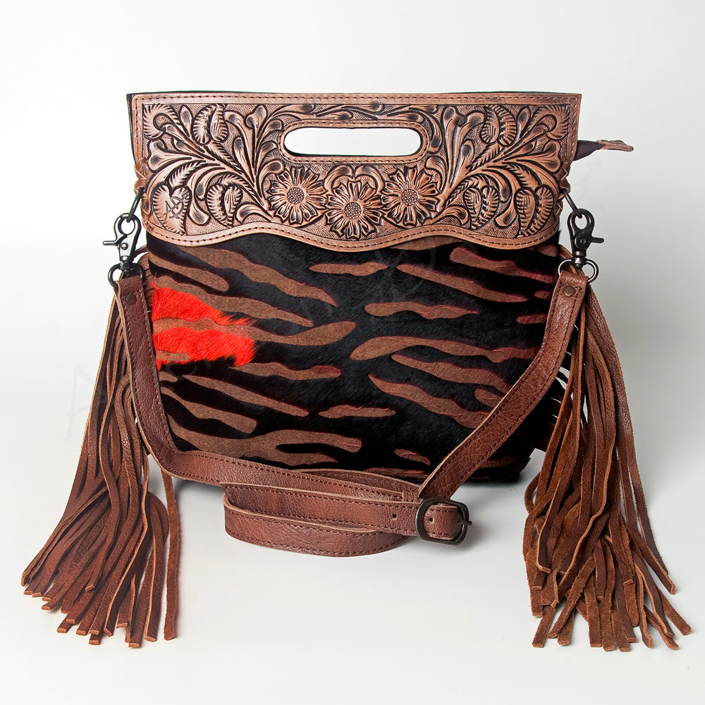 American Darling Clutch Hand Tooled Saddle Blanket Fabric Genuine Leather Western Women Bag Handbag Purse | Purses for Cute